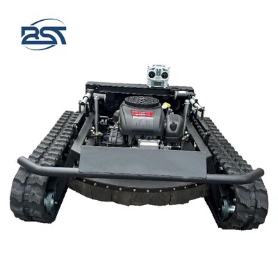 Can a Mini Crawler Type Lawn Mower cut through thick weeds?